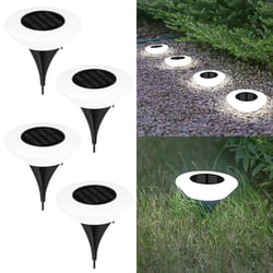 solar led lawn lights outdoor floor landscape lamps with on/off, ideal for garden, pathway, yard, patio, deck & camping