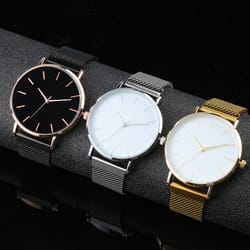 simple men business stainless steel mesh belt quartz watch, ultra thin fashion watch, casual relogio masculino