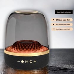 lp90 crystal pro bluetooth speaker 4th gen, harman-like bass, portable wireless speaker with fm radio, tf card support