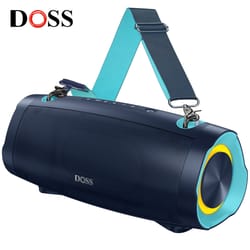 bluetooth speaker portable loud bass, 24 hour playtime, led light, ipx6 waterproof, power bank outdoor sound