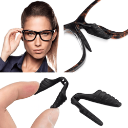 invisible anti-slip silicone nose pads stick on for eyeglasses, sunglasses & reading glasses, soft adhesive grip cushion