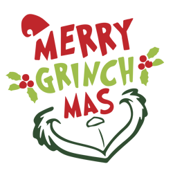 merry grinchmas svg layered item, the grinch svg clipart, cricut, vector cut file