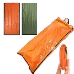 portable thermal sleeping bag, emergency blanket waterproof survival bivy for camping hiking outdoor survival gear