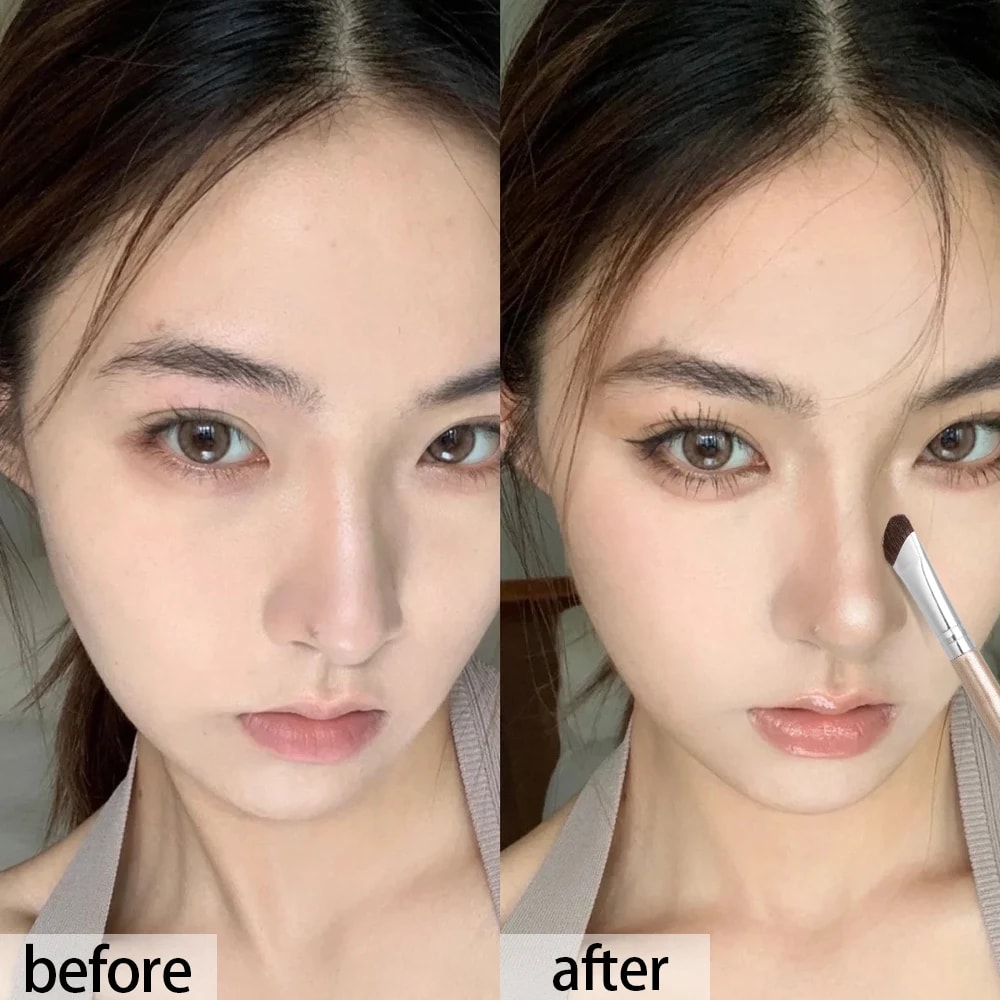 Professional Nose Contouring Brushes Flat Angled Nose Shadow Makeup Brushes Soft Eyeshadow Beauty C 1