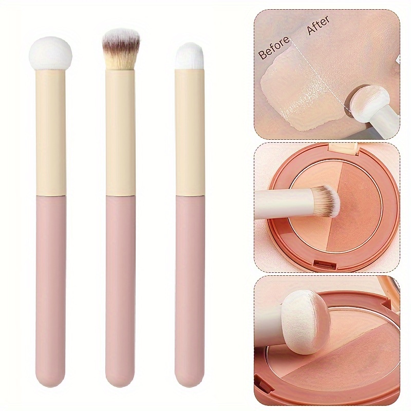 Makeup Brushes Set Soft Mushroom Sponge Head Concealer Brush Lipstick Lip Powder Puff Foundation Co 1