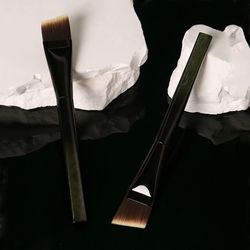 gradient color powder foundation brush, bevel angle makeup brush, professional beauty tools for flawless application