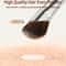 Dual Color Horsehair Nose Shadow Brush Sickle Shaped Contour Brush Multi Functional Makeup Brush Se 2