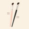 Dual Color Horsehair Nose Shadow Brush Sickle Shaped Contour Brush Multi Functional Makeup Brush Se 5