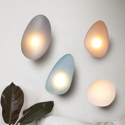 nordic design color glass led wall lamp, modern sconce lighting for bedroom, living room, hotel corridor & home decor