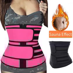 sweat trimmer waist cincher, sport girdle for maximum fat burning & weight loss, slimming body shaper for workouts