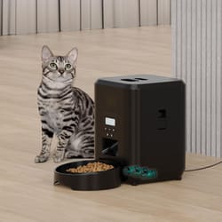 smart pet feeder automatic cat feeder & dog feeder, timed quantitative food dispenser with slow feed bowl
