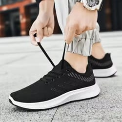 spring and autumn men's shoes, comfortable breathable casual shoes, fashionable wear-resistant running sports shoes