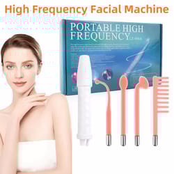 4-in-1 facial machine, handheld electric skin therapy wand for acne treatment, wrinkle reducing, skin tightening