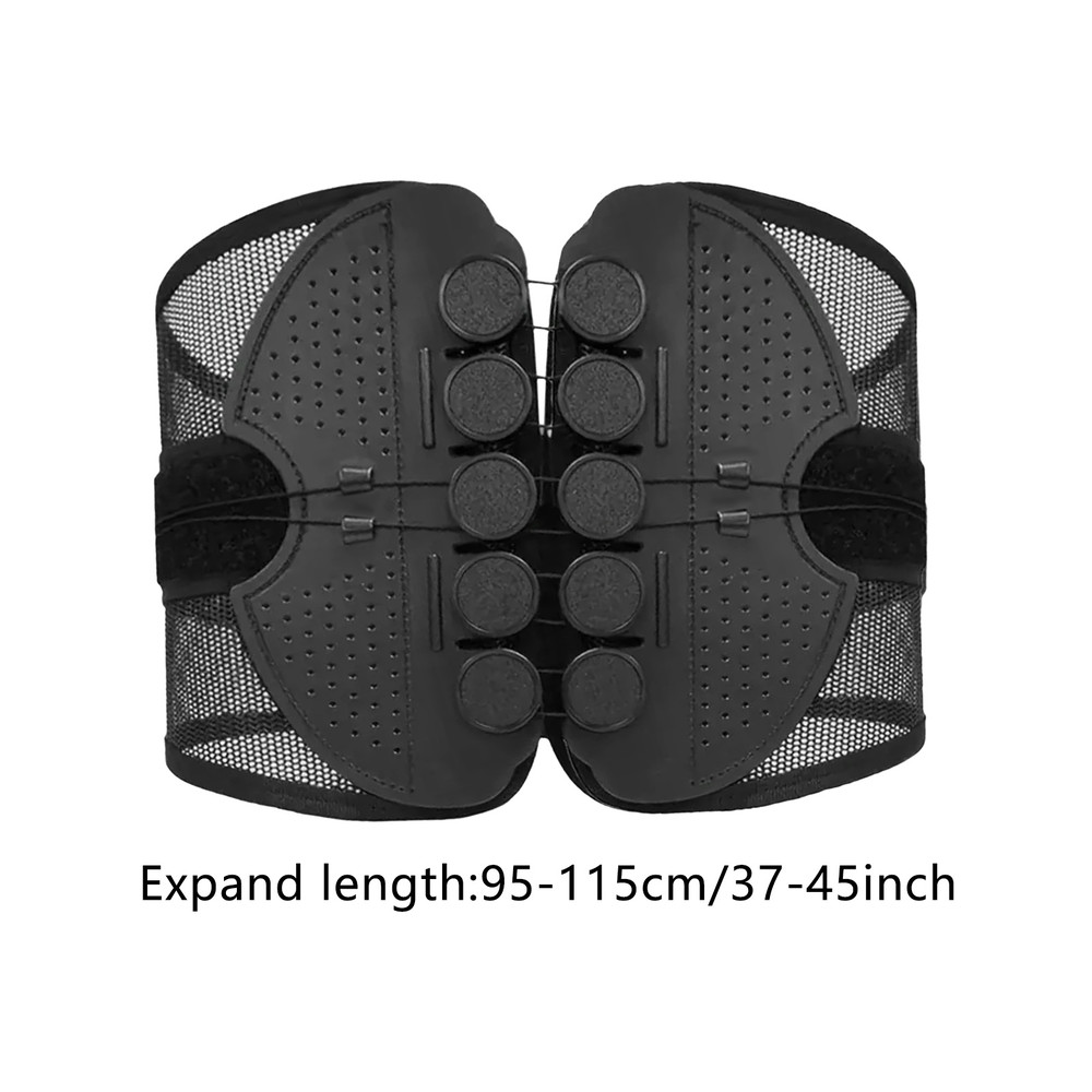 Unisex Lumbar Support Wrap, Breathable Waist Back Brace, Posture Corrector for Sciatica, Herniated Disc, Rapid Recovery