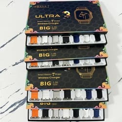 new watch10 ultra 3 smartwatch, 7 watch straps, 2.2" hd amoled circular screen, ecg monitoring reloj inteligente