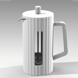 1000ml french press coffee maker with milk frother, high borosilicate glass brewer for barista-grade coffee, tea at home