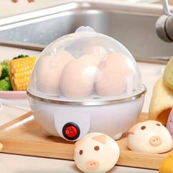 7-egg capacity automatic shut-off egg cooker, multi-functional boiled egg machine for perfect breakfasts