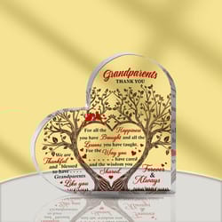 acrylic plaques for grandparents, gifts from grandchildren to grandparents, family gratitude gifts, timeless souvenirs