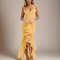 2025 Spring Summer Womens Mesh Camisole Dress with Ruffled Hem, Ruched Sleeveless Party Evening Wear in Flowy Elegant