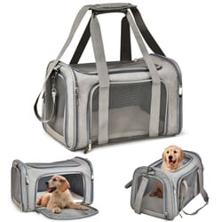 cat pet carriers, dog travel bags airline approved, soft side dog carrier backpack, portable travel transport