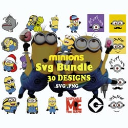 99 minions svg bundle, minions faces svg vector bundle, minions png, despicable svg, download clipart