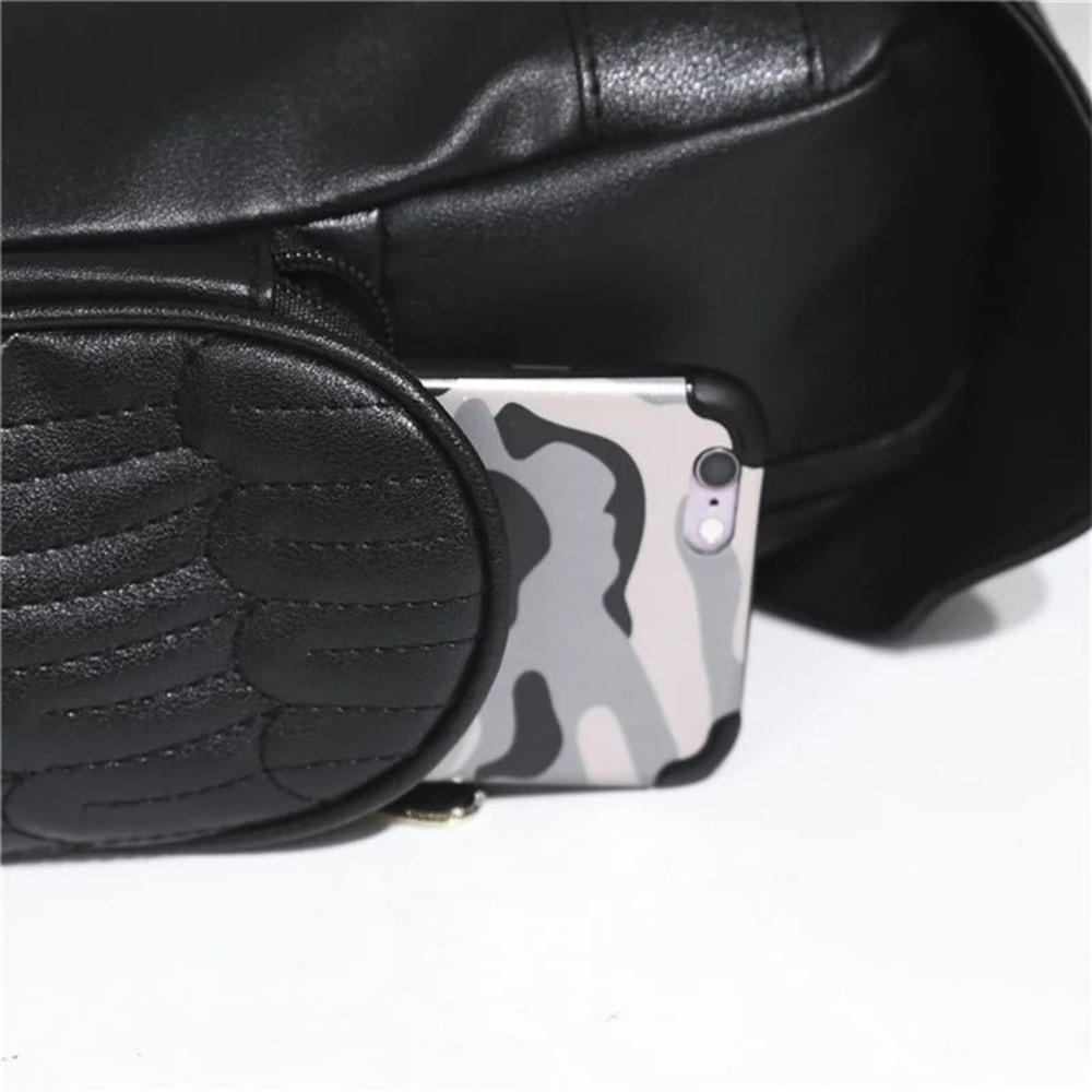 Black PU Leather Owl Backpack for Women (11).png