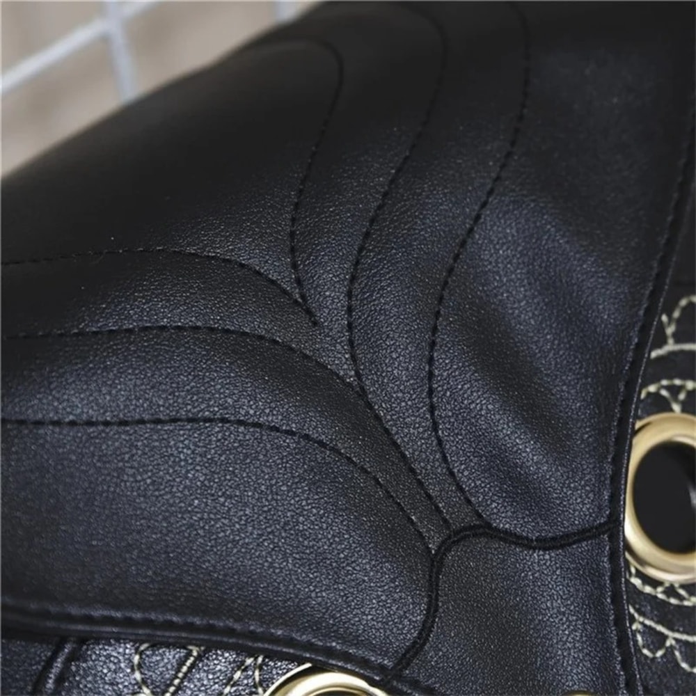 Black PU Leather Owl Backpack for Women (13).png