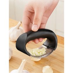 garlic press crusher stainless steel mincer kitchen squeezer manual tool masher