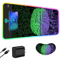 15W Wireless Charging RGB Gaming Mouse Pad Large LED Desk Mat With 30W Charger 14 Light Modes Wri 0