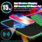 15W Wireless Charging RGB Gaming Mouse Pad Large LED Desk Mat With 30W Charger 14 Light Modes Wri 2