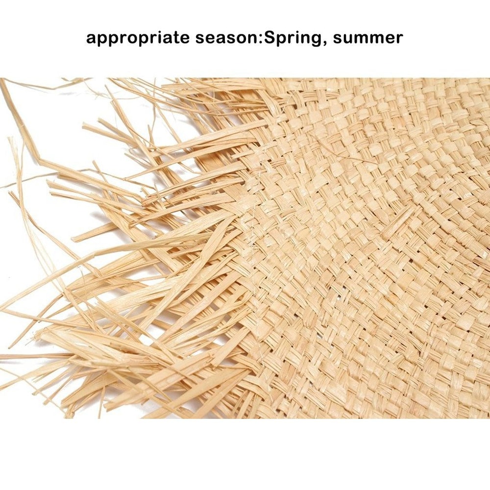 Vintage Straw Sunscreen Hat for Women Perfect Beach Sun Hat for Summer Fashion Outdoor Activities