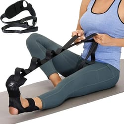 yoga leg stretching band, professional flexibility stretcher for rehabilitation, fitness & plantar fasciitis relief