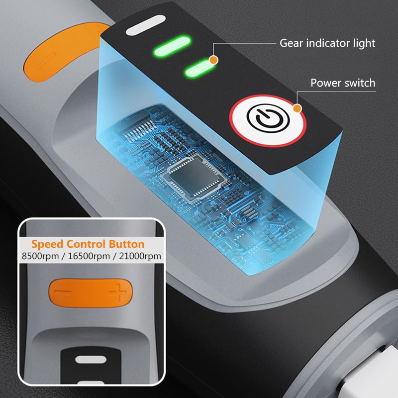 Mini Wireless Drill, Electric 3-Speed Engraving Pen & Cordless Rotary Tool for DIY, Polishing, Cutting