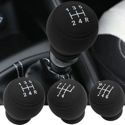 car gear stick cover – soft silicone shift knob protector for anti-scratch & anti-slip grip, fits most manual vehicles