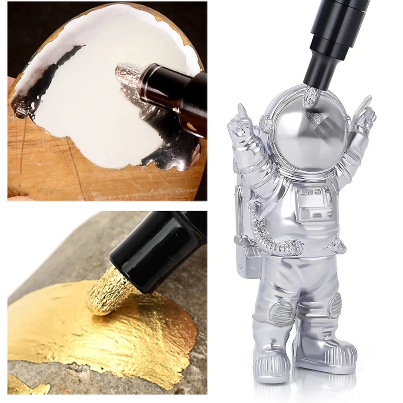 Chrome Reflective Marker Pens Mirror Paint For Car Styling DIY Art Crafts Gold Silver Signature M 1