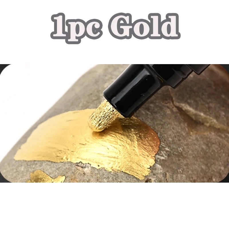 Chrome Reflective Marker Pens Mirror Paint For Car Styling DIY Art Crafts Gold Silver Signature M 5