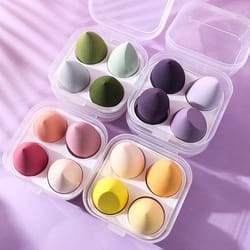 makeup beauty blender sponge, soft cosmetic puff for foundation, concealer & blush application