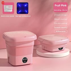 mini portable washing machine foldable laundry washer dehydrator for socks underwear panties travel dorm