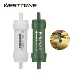 outdoor mini water filter straw, portable hiking water purifier for camping, survival, and emergency preparedness