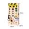 Musical Note Busy Board Montessori Busy Board Sensory Toys Wooden With LED Light Switch Travel Acti 2