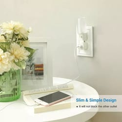 led plug in night light with manual switch, soft glow nightlight for kids room, hallway, bathroom