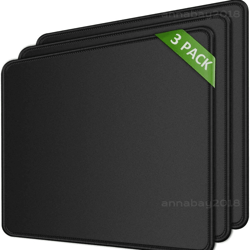 non slip mouse pad stitched edge for pc laptop computer gaming rubber base