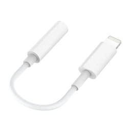 lightning to 3.5mm headphone adapter for iphone, aux audio dongle cable connector