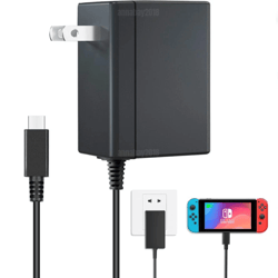nintendo switch ac power supply adapter, home wall & travel charger
