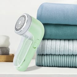 household electric clothes shaver, portable fabric lint remover with sharp blade, fluff trimmer for garments, sweaters