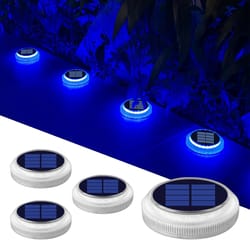 waterproof solar led deck lights outdoor ip68 step lighting for stairs, fence, garden, patio, pathway, wall yard