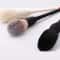 Profesional Foundation Blush Makeup Brushes, Flat Goat Wool Rattan Brush, Loose Powder Contour for Beauty Make Up
