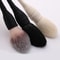 Profesional Foundation Blush Makeup Brushes, Flat Goat Wool Rattan Brush, Loose Powder Contour for Beauty Make Up