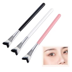 angled nose shadow brush, contour makeup brushes, eye nose silhouette, eyeshadow cosmetic concealer tool