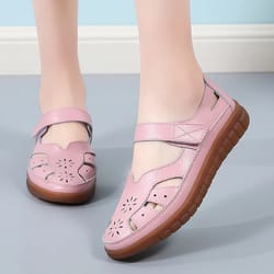 summer women sandals comfortable ladies girls ankle hollow round toe sandals soft beach sole casual female shoes
